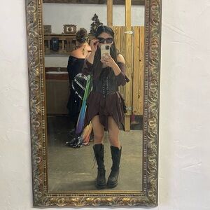 Dollskill Brown Fairy Off shoulder Dress